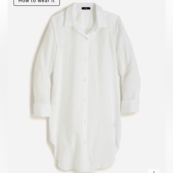 Other - J.Crew Linen Cotton Blend Beach Shirt